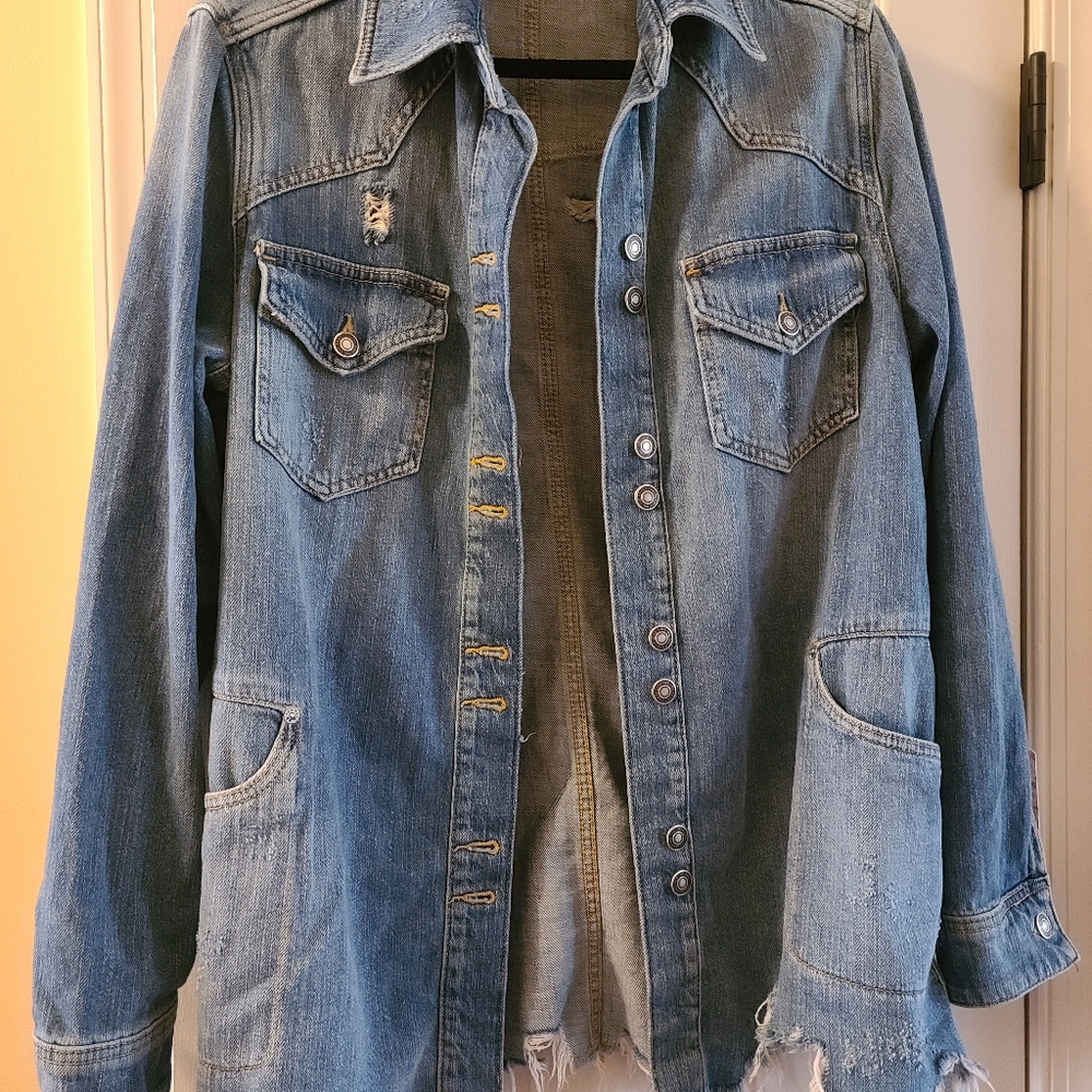 Free People moon child shirt jacket